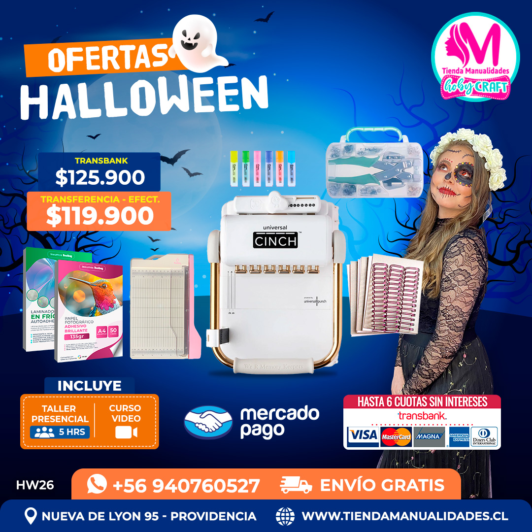 HW26 Kit encuadernadora Universal Cinch – Envío gratis