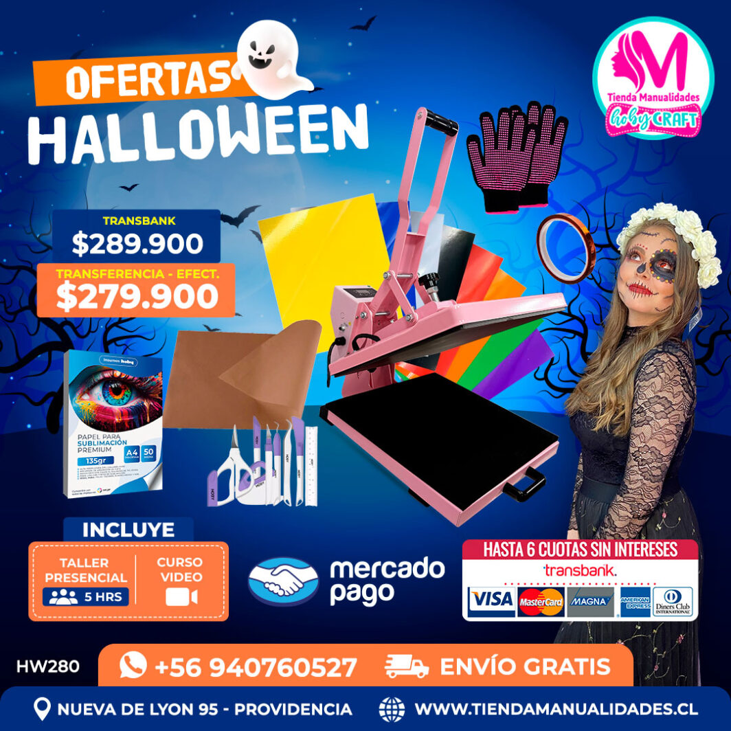 HW280 Kit Estampadora plana 38x38cm Hobypress – Envío gratis