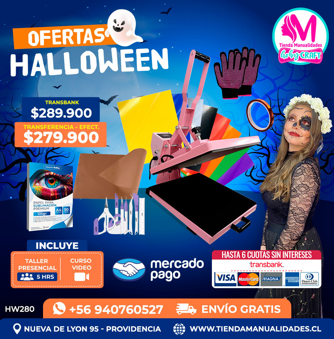 HW280 Kit Estampadora plana 38x38cm Hobypress – Envío gratis