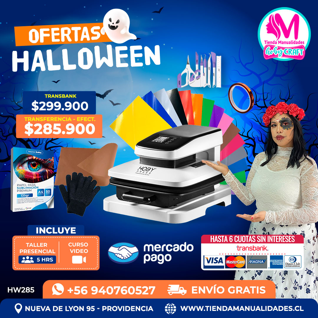 HW285 Kit Estampadora automática 38x38cm Hobypress – Envío gratis