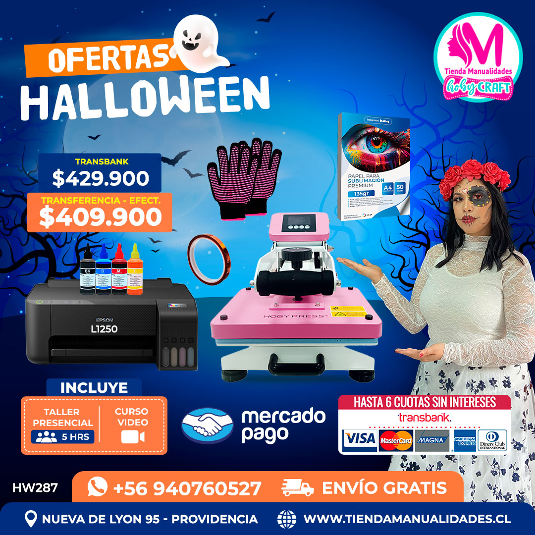 HW287 Kit Estampadora 23x30cm Hobypress – Envío gratis