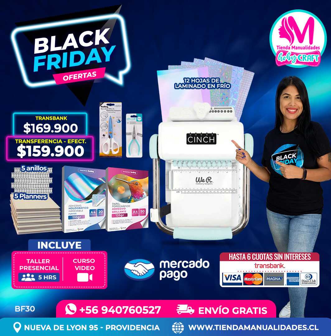 BF30 Kit encuadernadora Cinch verde – Envío gratis