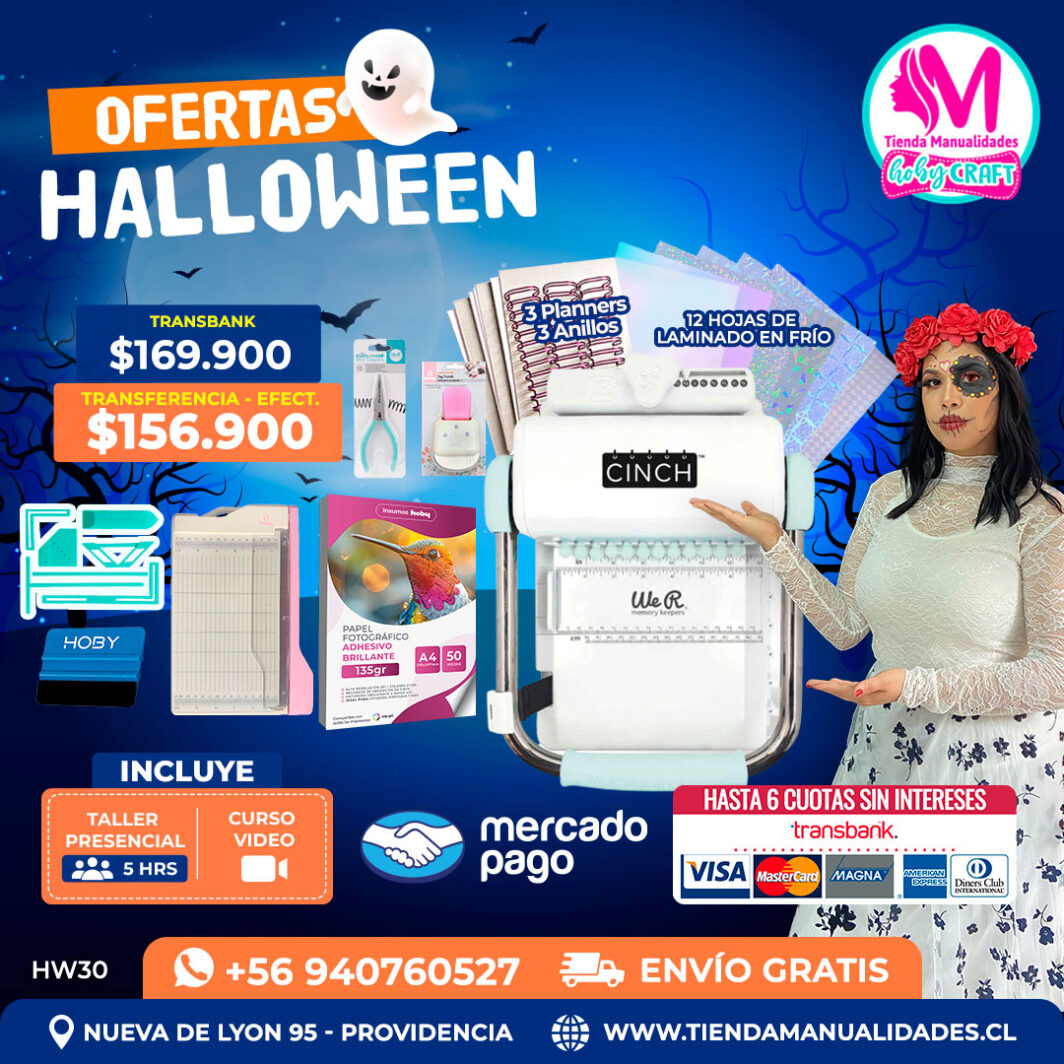 HW30 Kit encuadernadora Cinch verde – Envío gratis