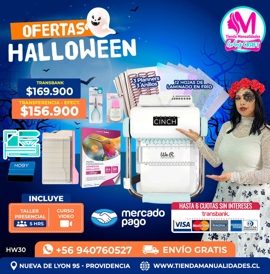 HW30 Kit encuadernadora Cinch verde – Envío gratis