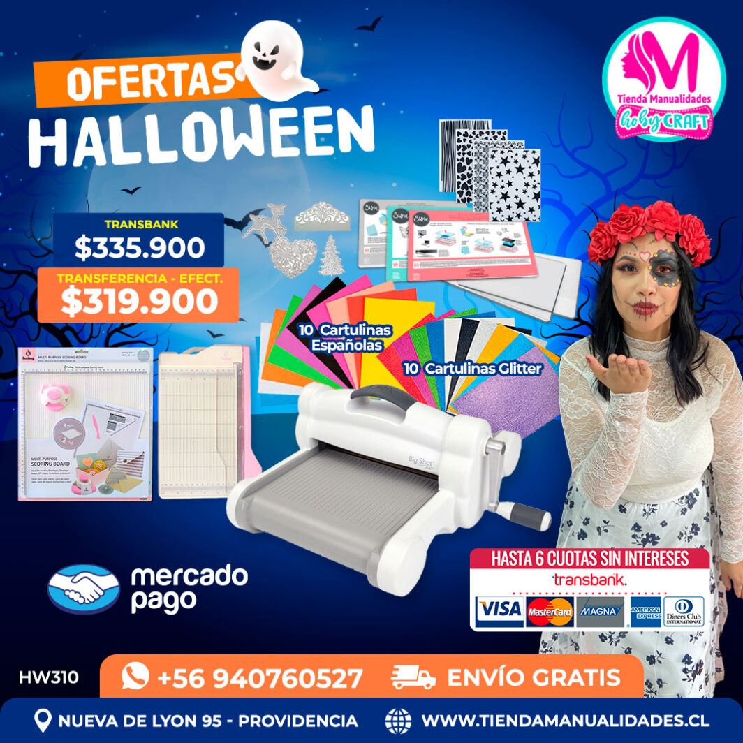 HW310 Kit Troqueladora Big Shot Plus A4 – Envío gratis