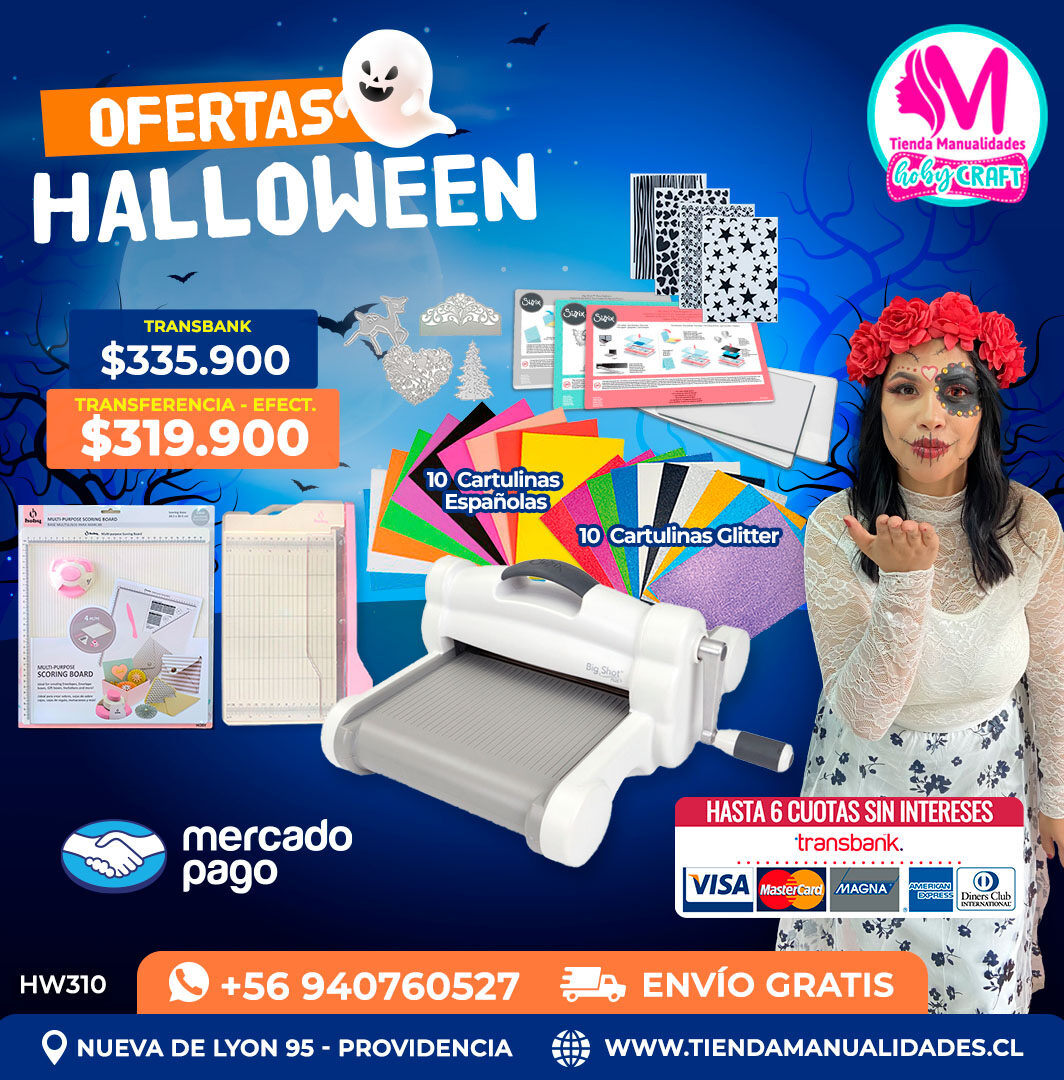 HW310 Kit Troqueladora Big Shot Plus A4 – Envío gratis