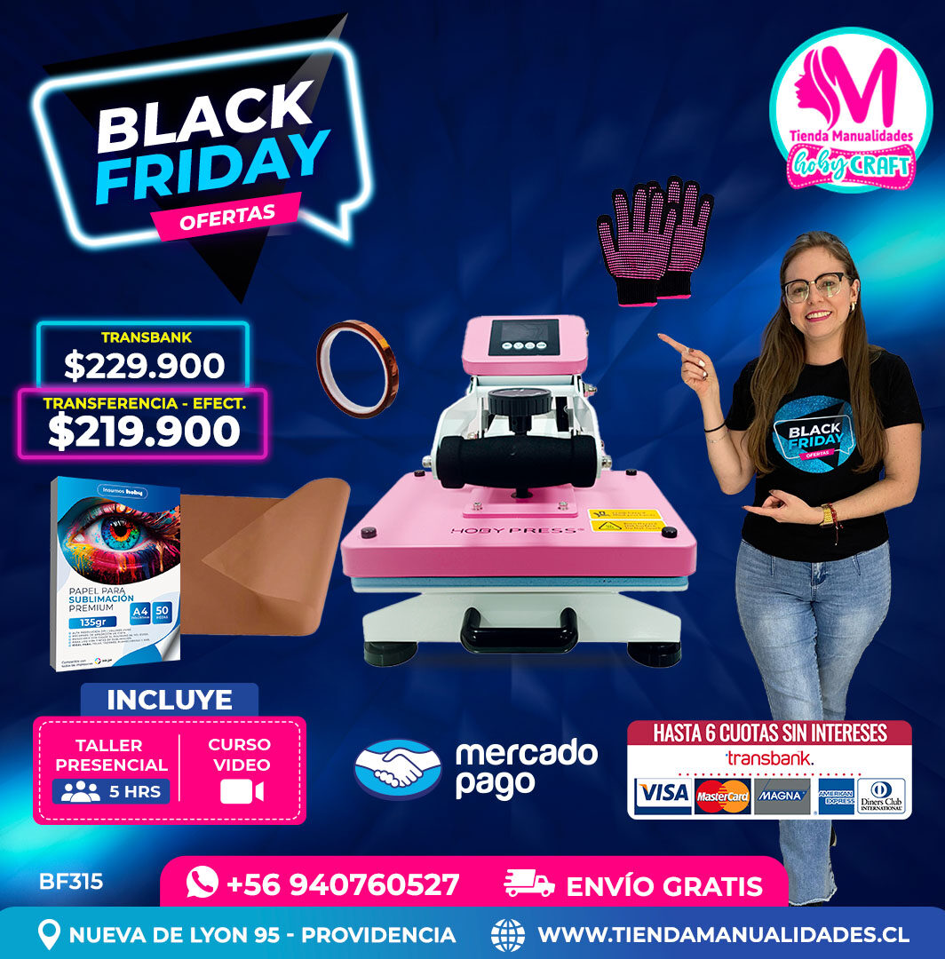 BF315 Kit Estampadora 23x30cm Hobypress – Envío gratis