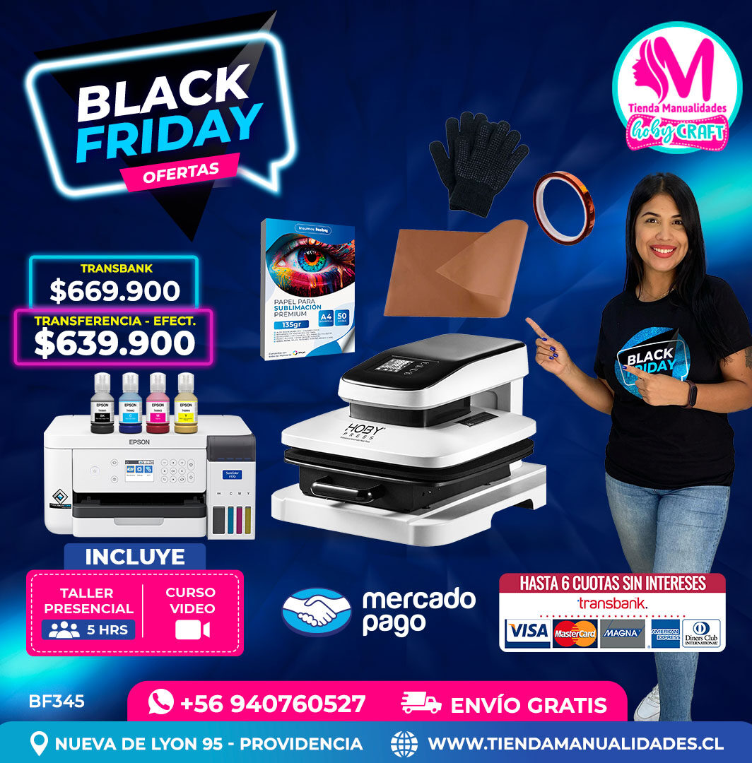 BF345 Kit Estampadora automática 38x38cm Hobypress – Envío gratis