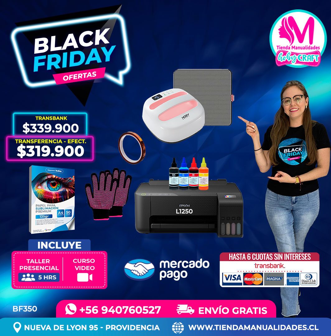 BF350 Kit Estampadora automática 38x38cm Hobypress – Envío gratis