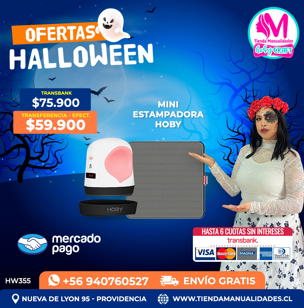 HW355 Kit Estampadora Mini HobyPress Rosa – Envío gratis