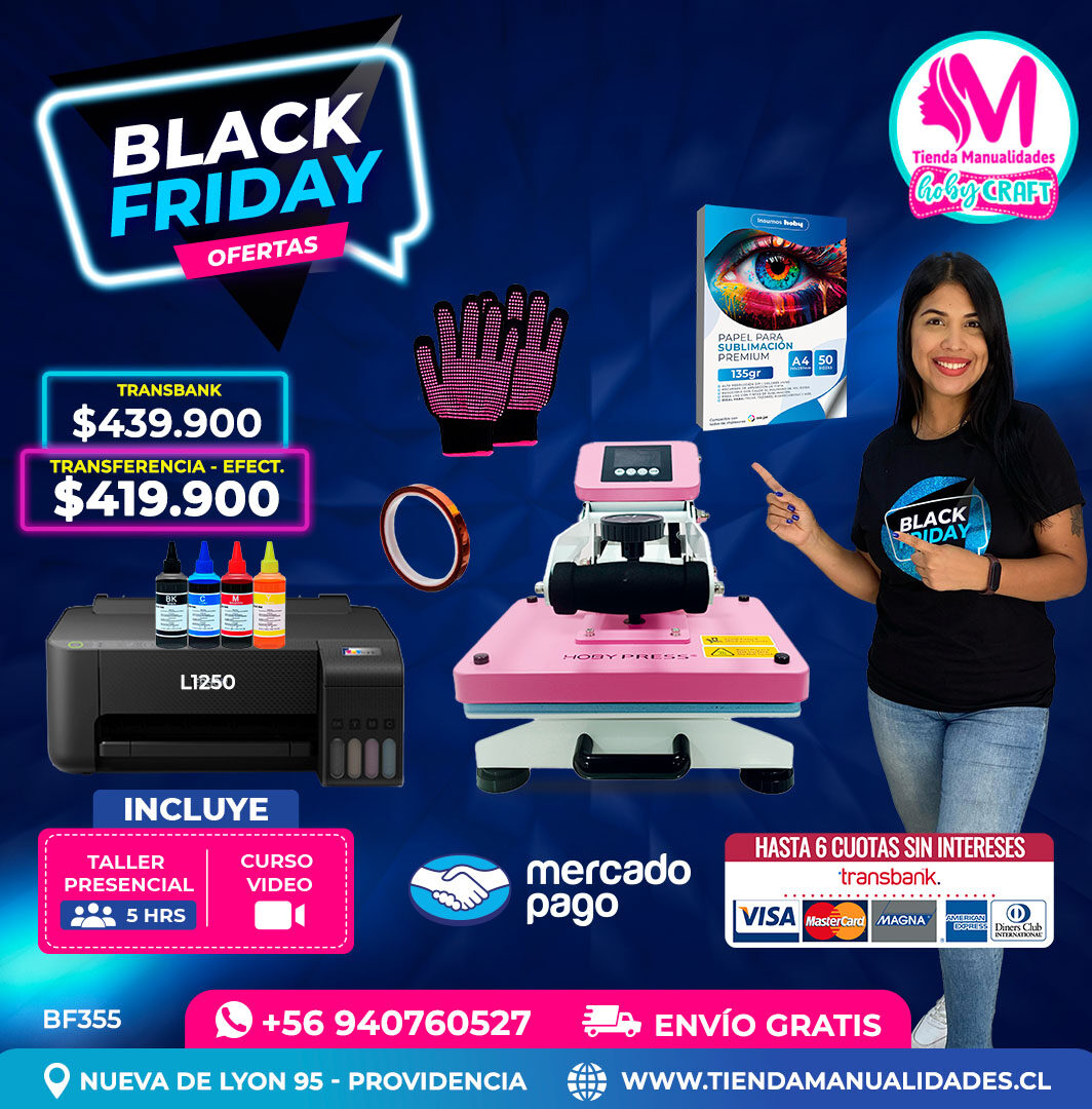 BF355 Kit Estampadora 23x30cm Hobypress – Envío gratis