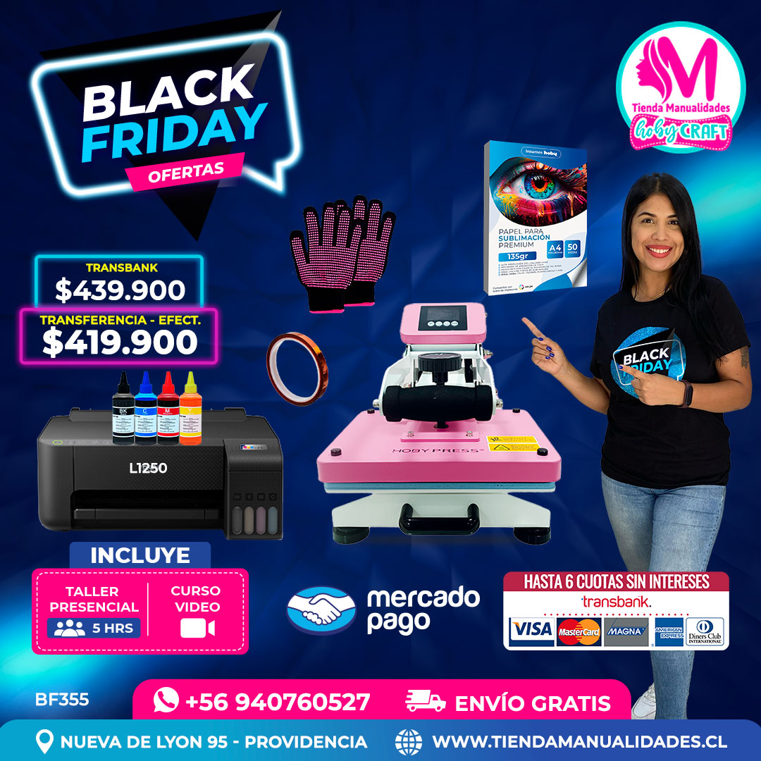 BF355 Kit Estampadora 23x30cm Hobypress – Envío gratis