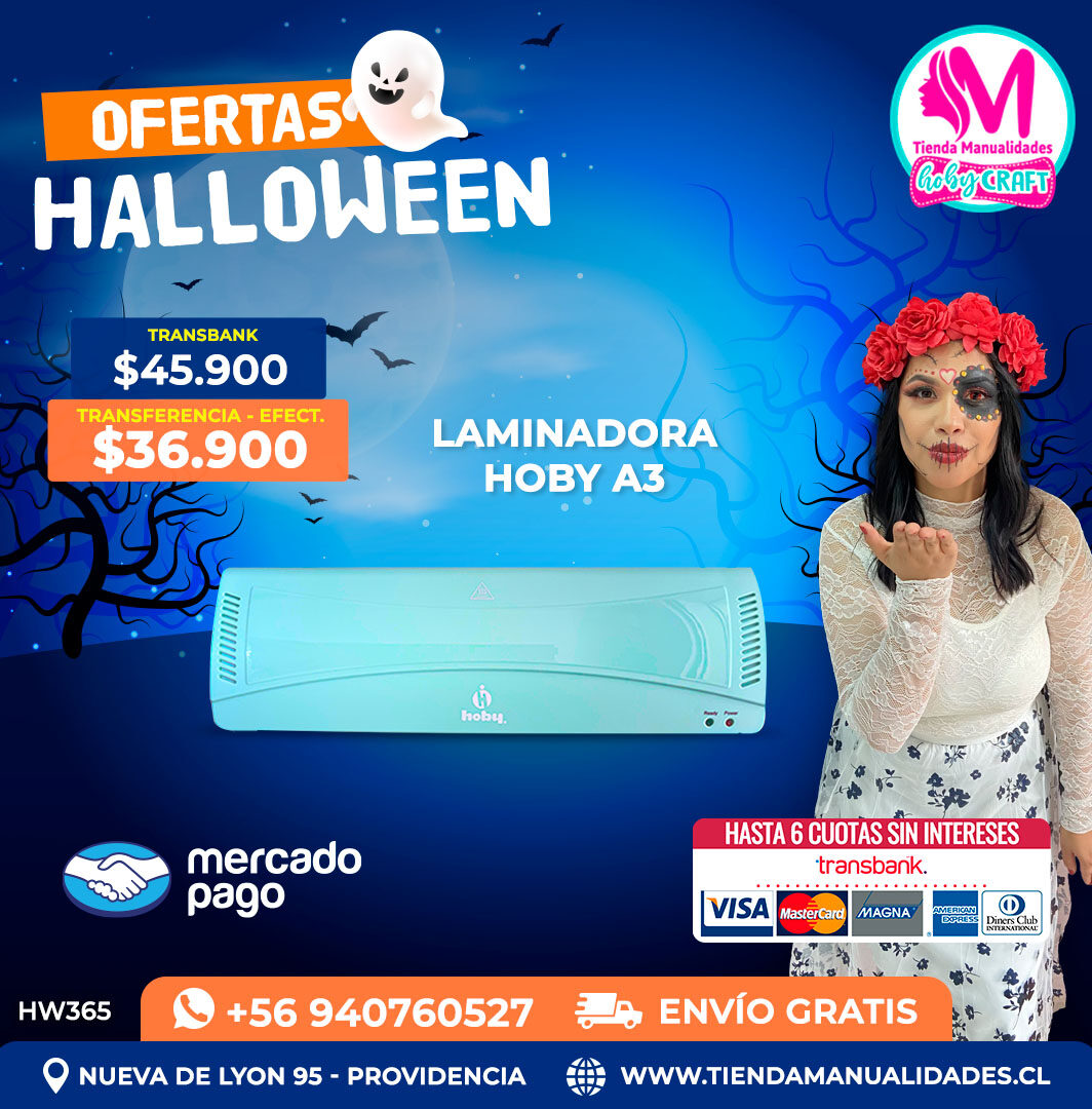 HW365 Laminadora Térmica A3 Hoby Turquesa – Envío gratis
