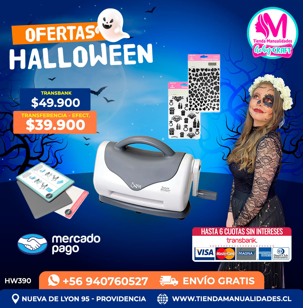 HW390 Kit Texturizadora Sizzix Boutique – Envío gratis