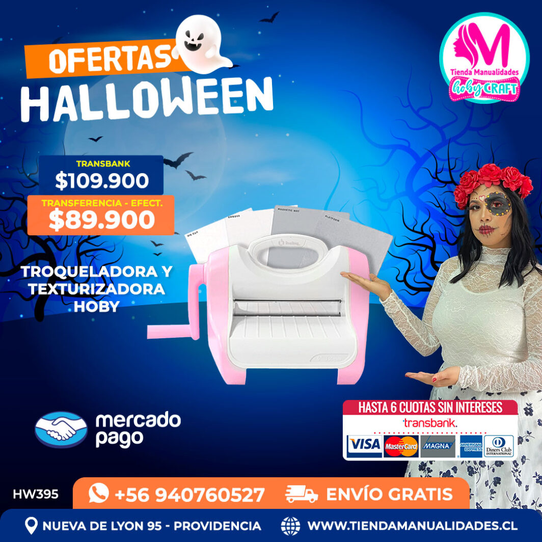 HW395 Troqueladora y Texturizadora Hoby – Envío gratis