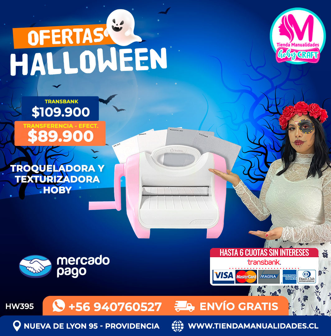 HW395 Troqueladora y Texturizadora Hoby – Envío gratis