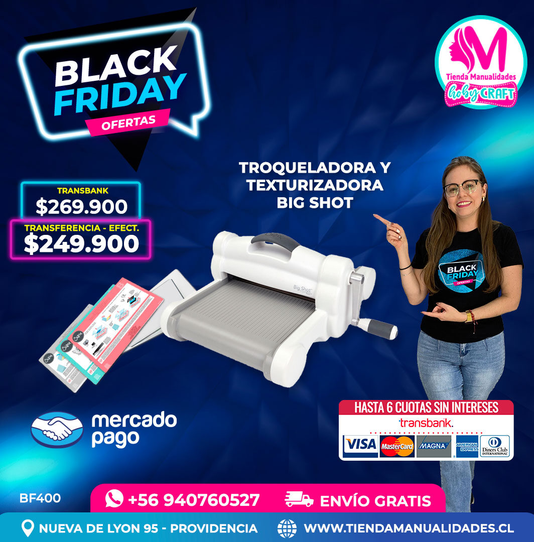 BF400 Máquina Sizzix Big Shot Plus – Envío gratis