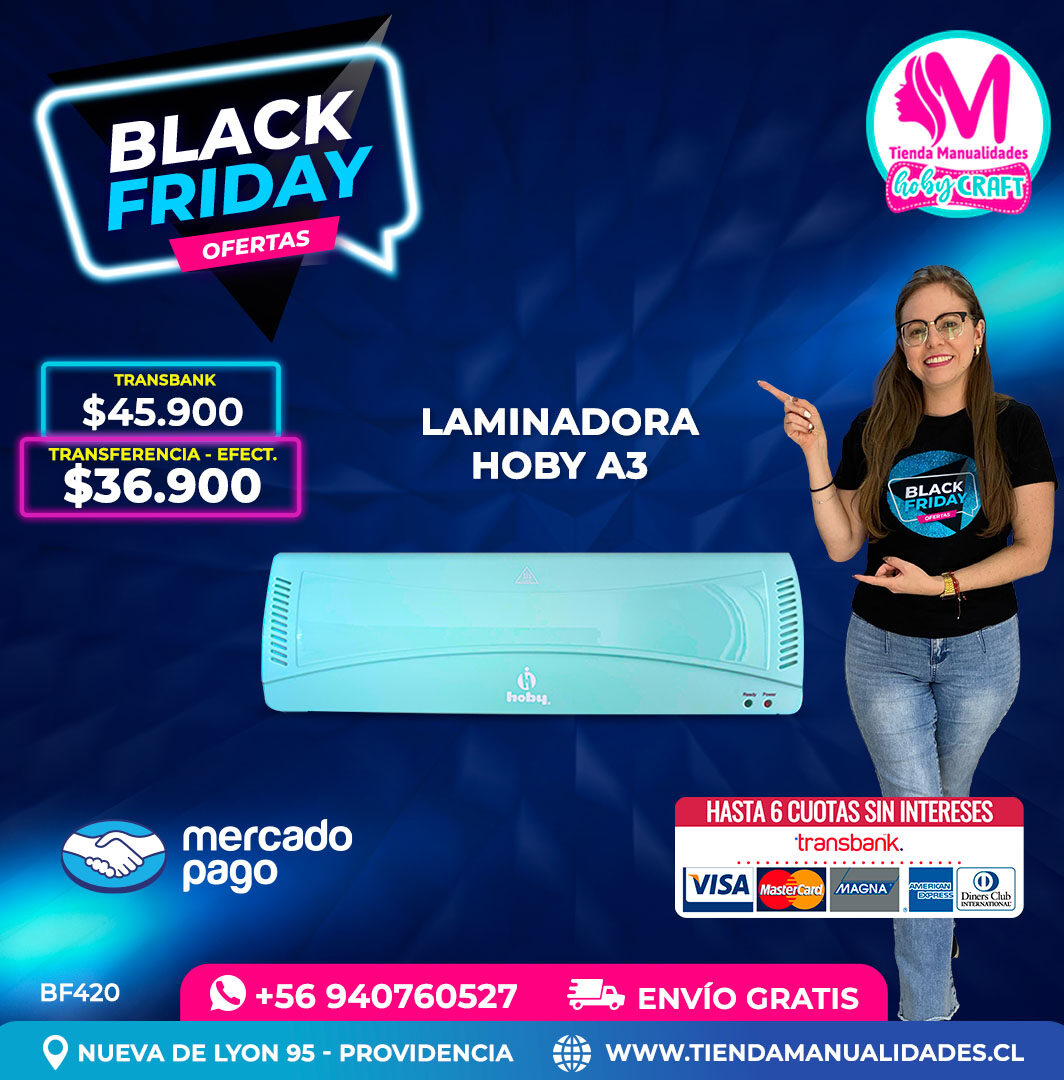 BF420 Laminadora Térmica A3 Hoby Turquesa – Envío gratis