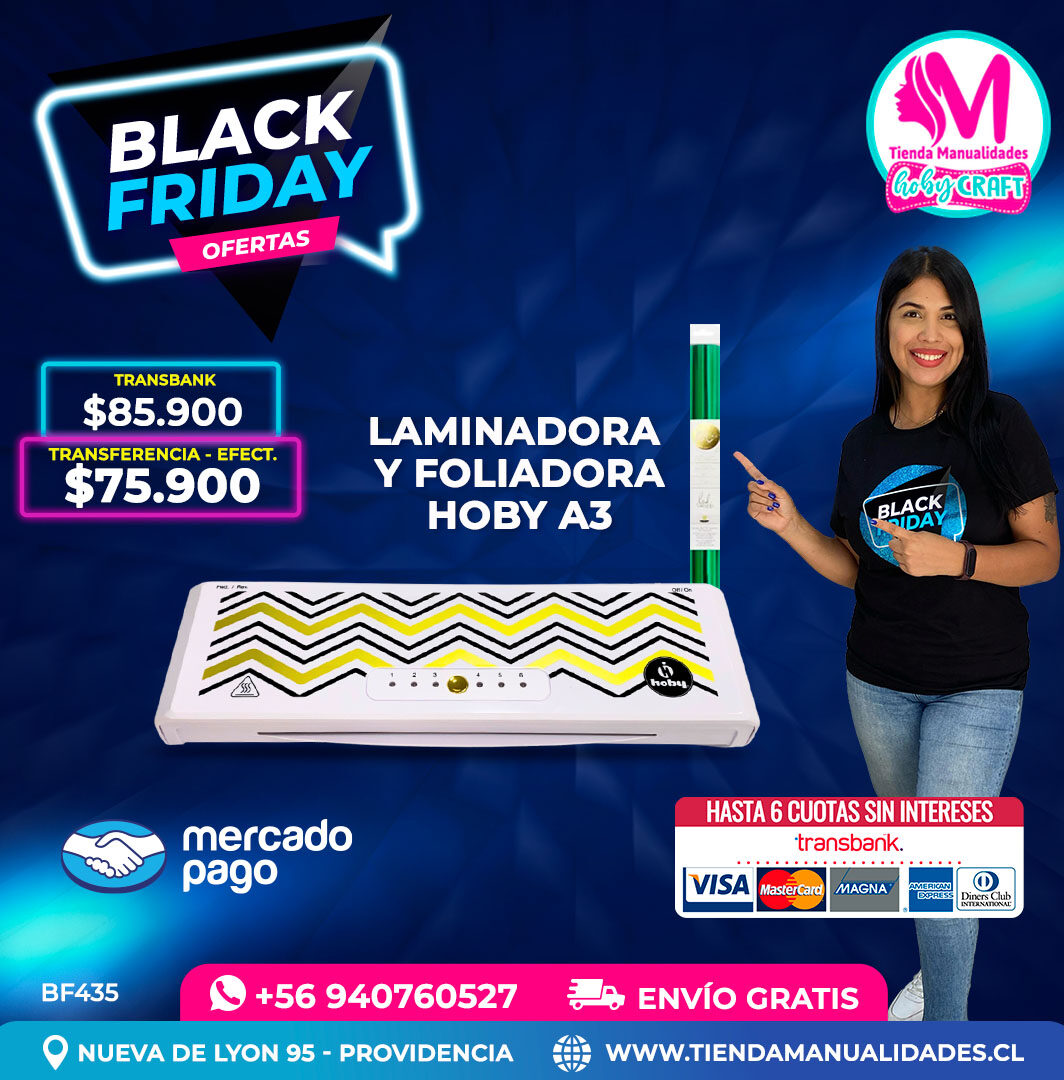 BF435 Laminadora Foliadora Térmica A3 Hoby – Envío gratis