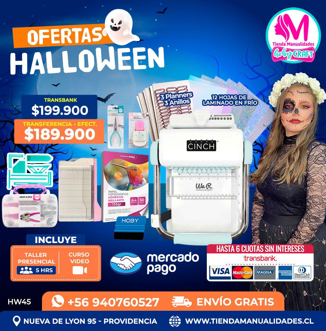HW45 Kit encuadernadora Cinch turquesa – Envío gratis