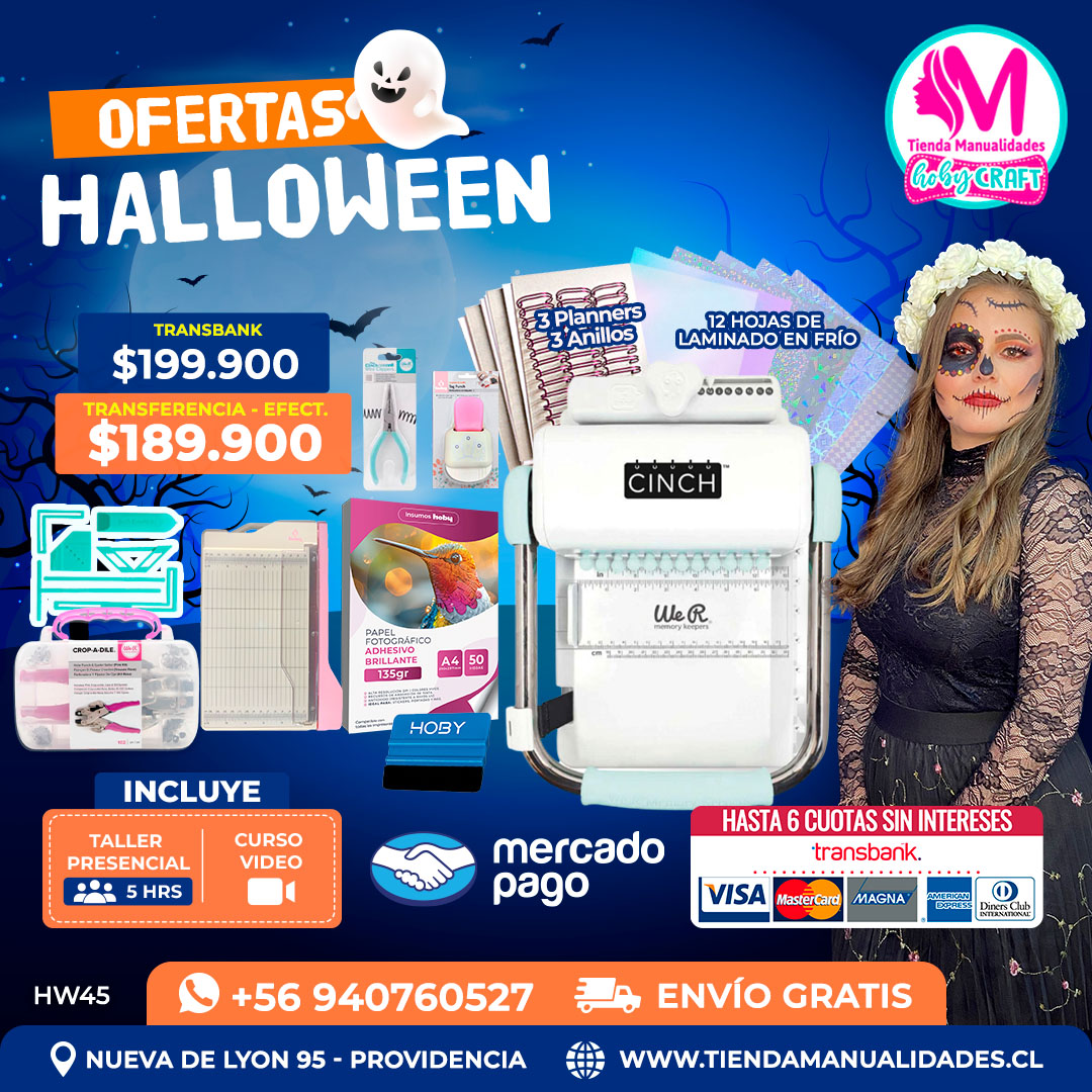 HW45 Kit encuadernadora Cinch turquesa – Envío gratis