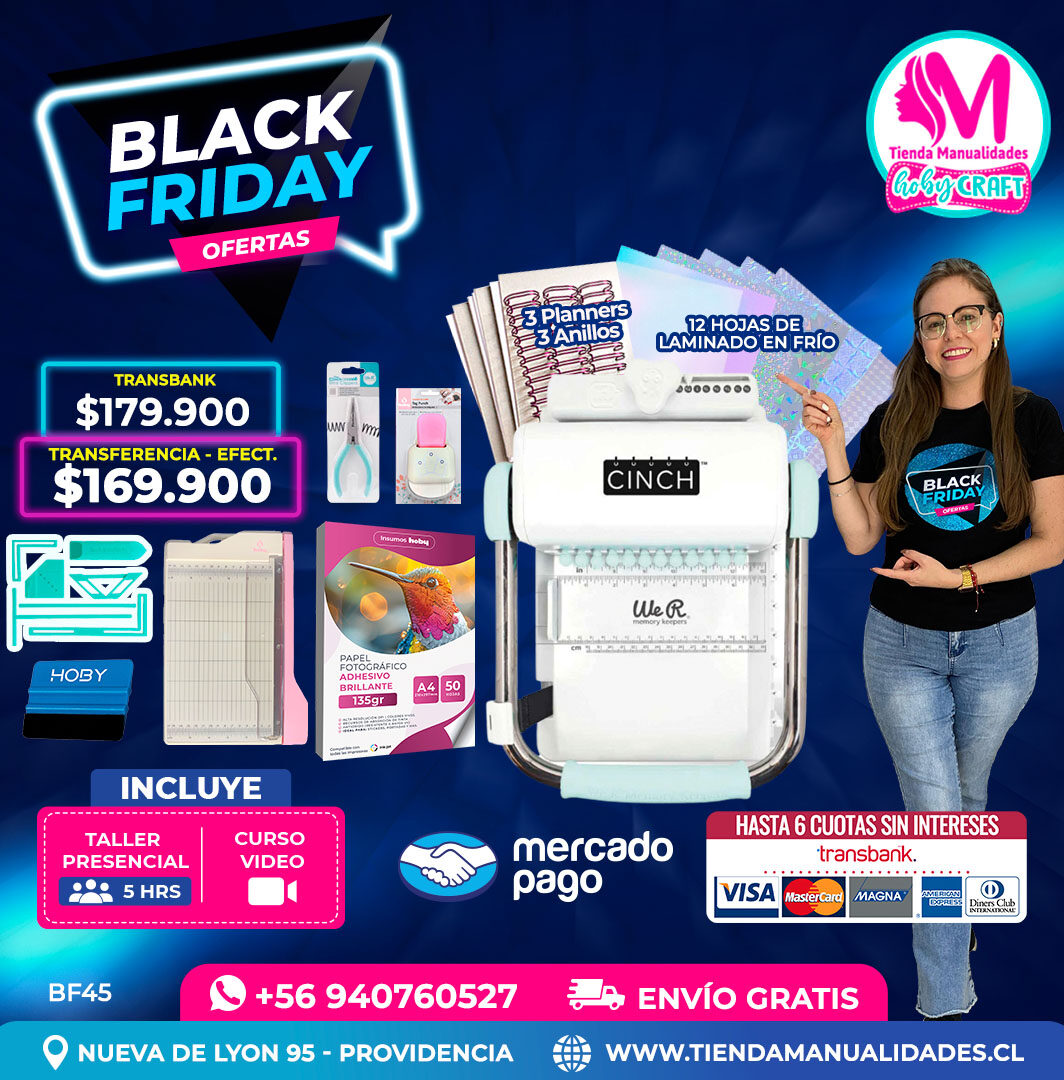 BF45 Kit encuadernadora Cinch turquesa – Envío gratis