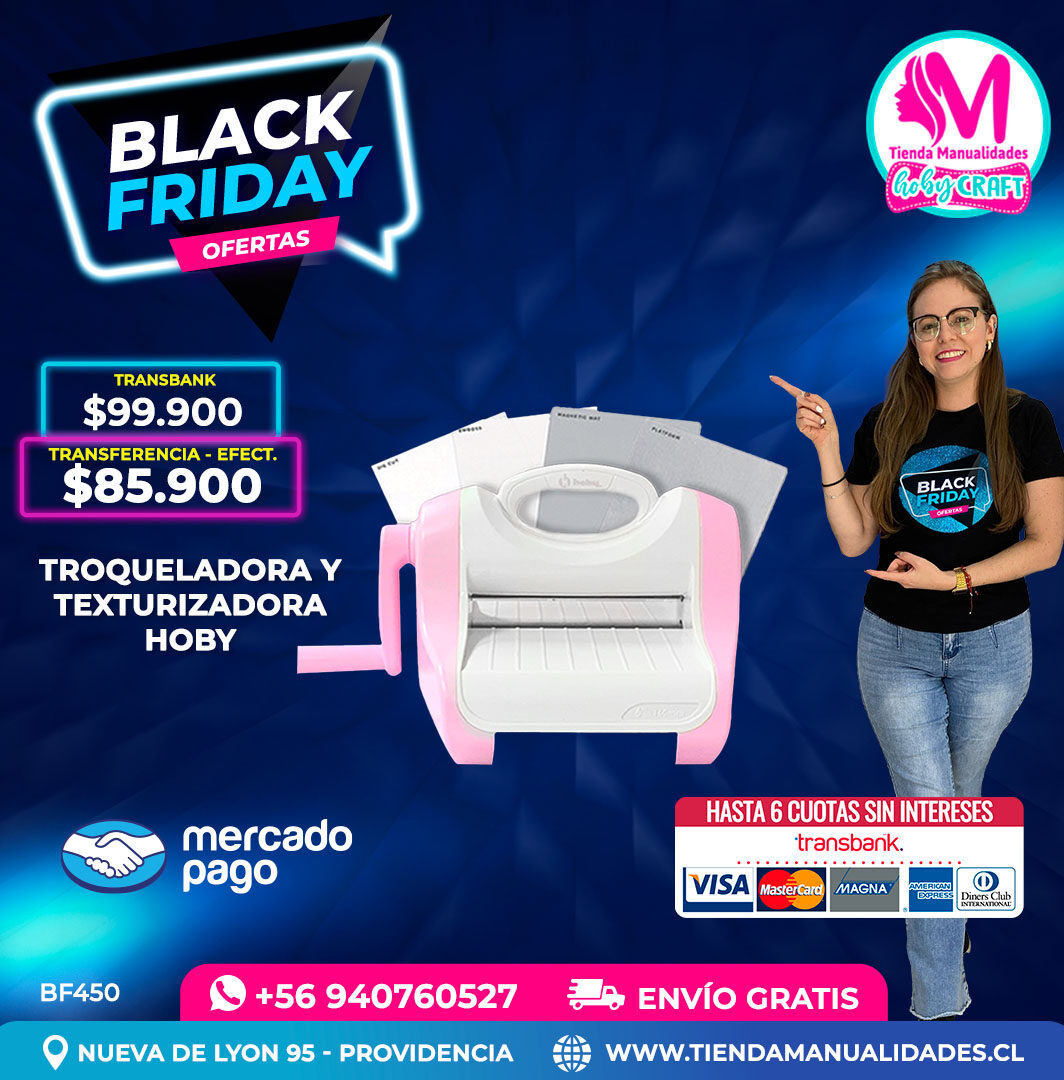 BF450 Troqueladora y Texturizadora Hoby – Envío gratis