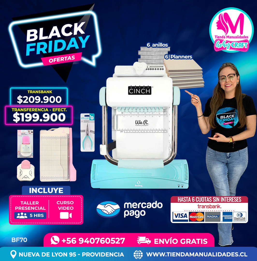 BF70 Kit encuadernadora Cinch verde – Envío gratis