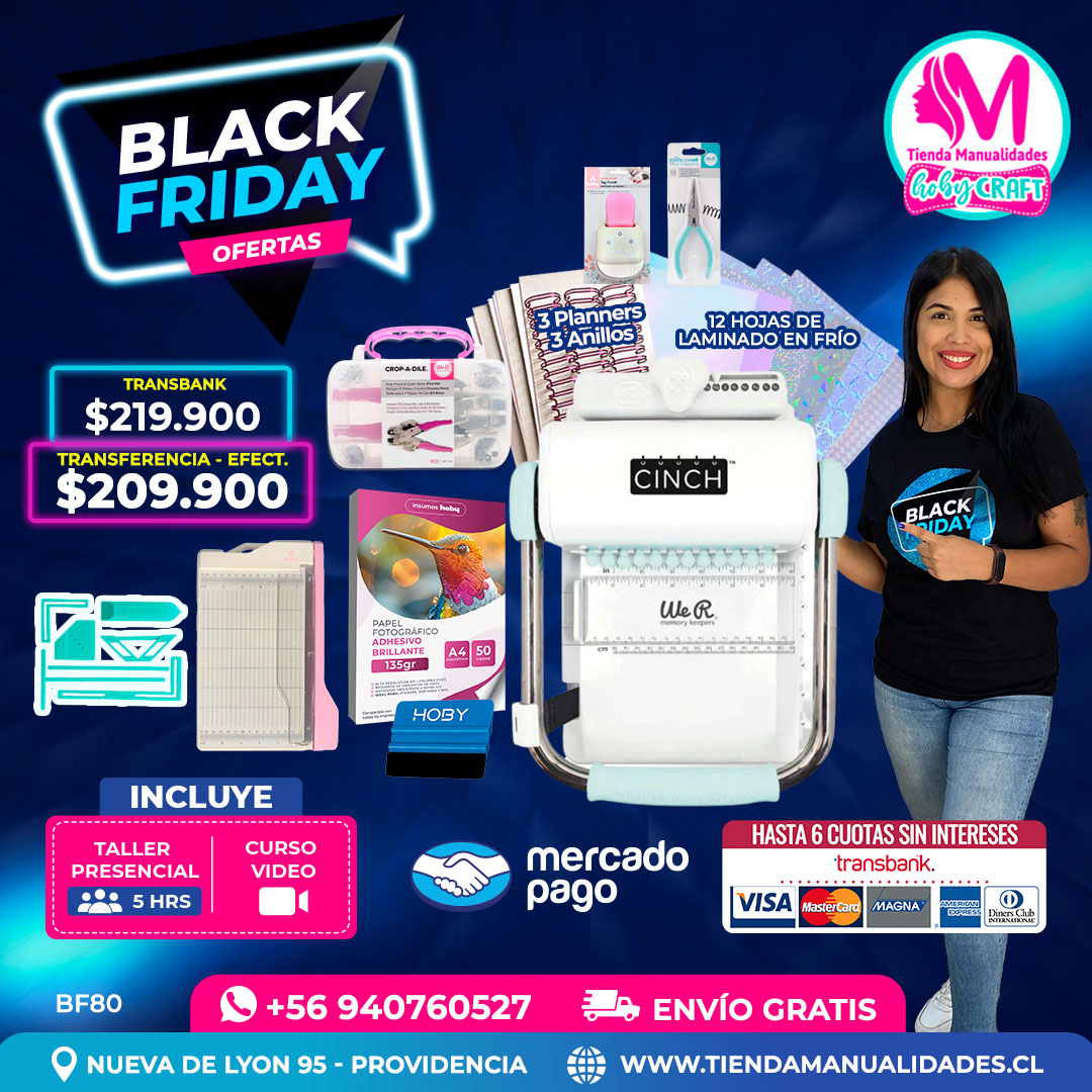 BF80 Kit encuadernadora Cinch verde – Envío gratis