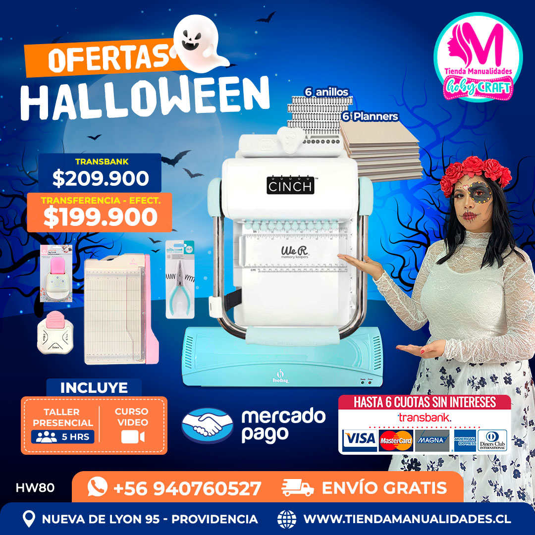 HW80 Kit encuadernadora Cinch verde – Envío gratis