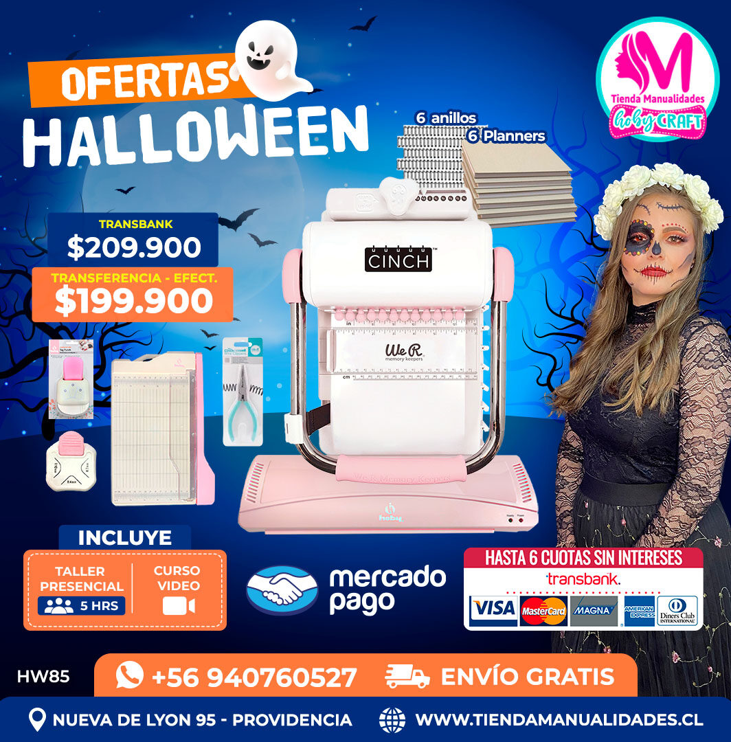 HW85 Kit encuadernadora Cinch rosada – Envío gratis