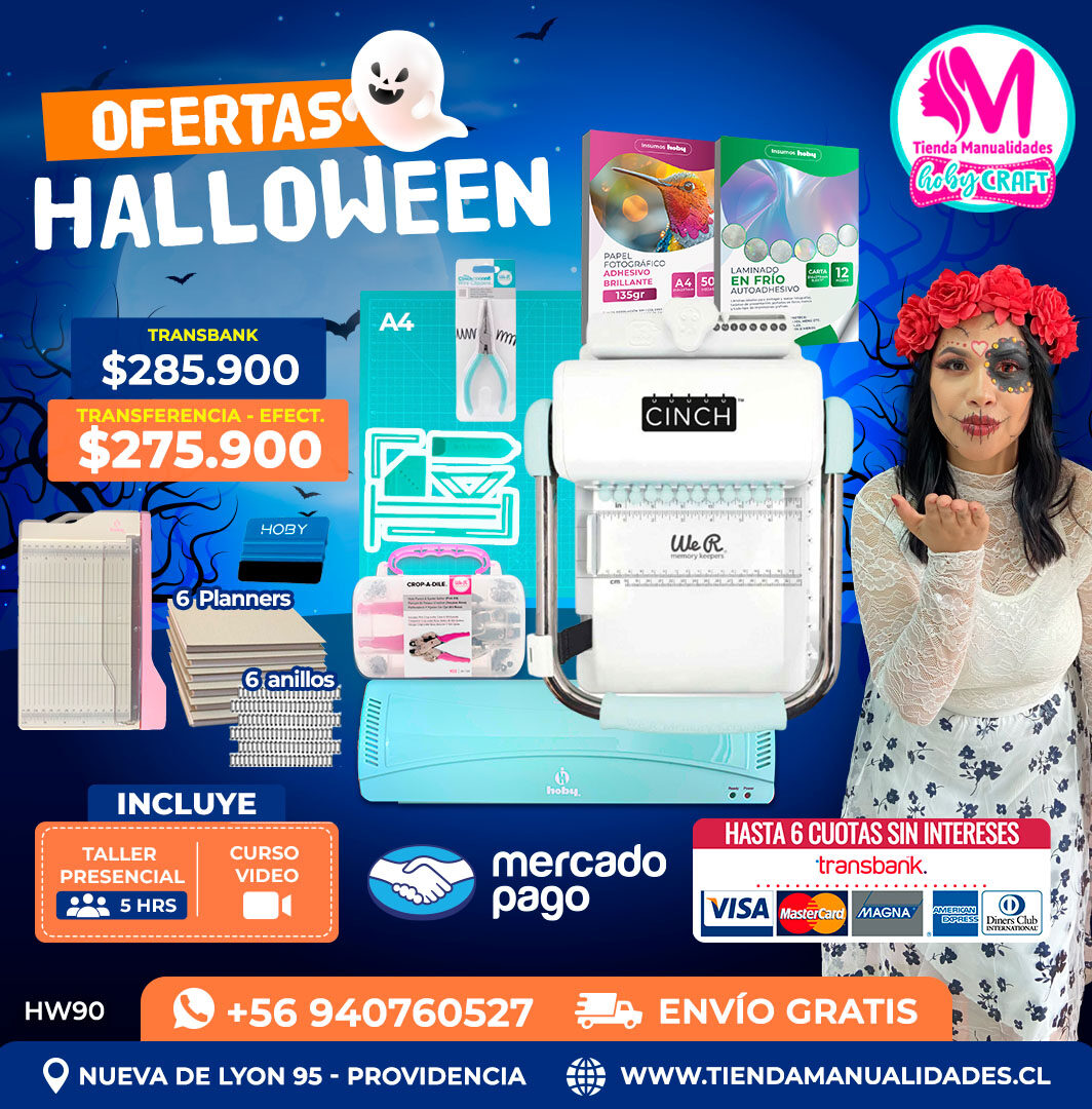 HW90 Kit encuadernadora Cinch verde – Envío gratis