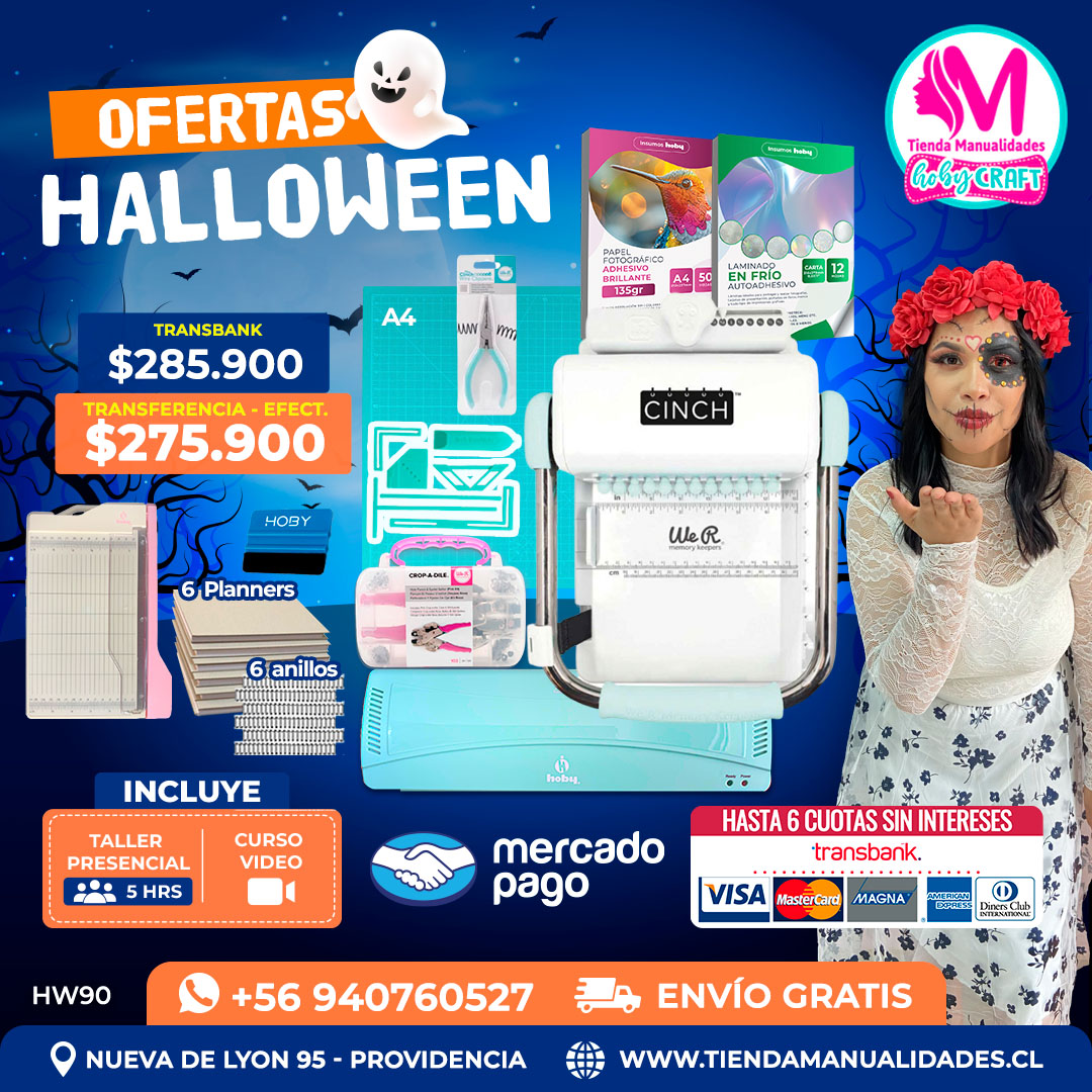 HW90 Kit encuadernadora Cinch verde – Envío gratis