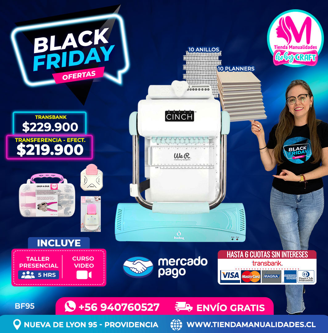 BF95 Kit encuadernadora Cinch verde – Envío gratis