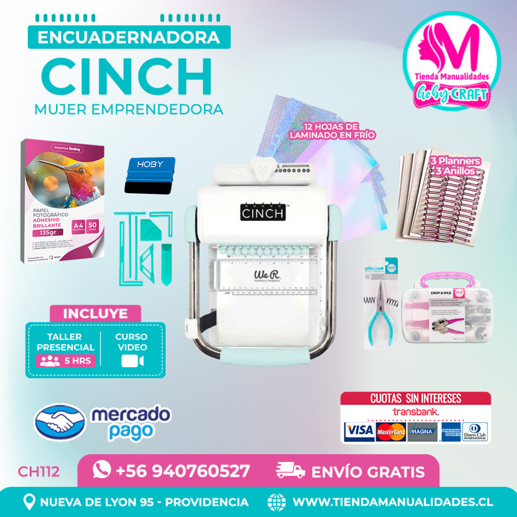 CH112 Cinch verde + Curso Video + Taller presencial - Envío Gratis - Entrega Inmediata