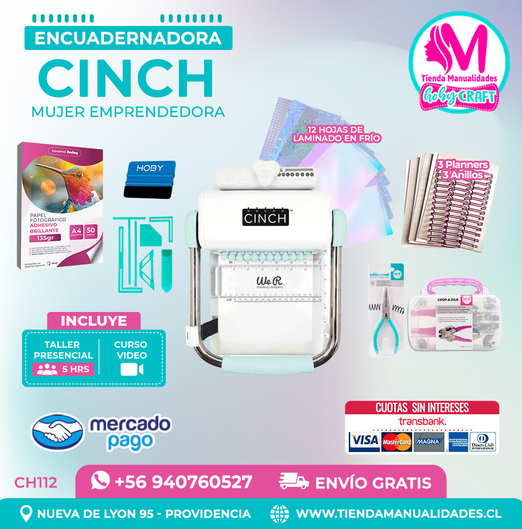 CH112 Cinch verde + Curso Video + Taller presencial - Envío Gratis - Entrega Inmediata