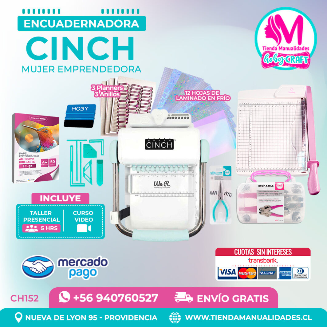 CH152 Cinch verde + Curso Video + Taller presencial - Envío Gratis - Entrega Inmediata