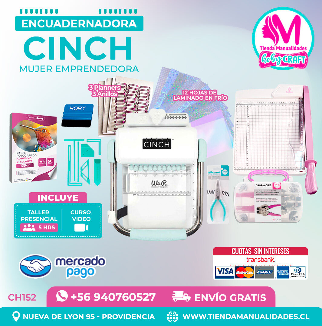 CH152 Cinch verde + Curso Video + Taller presencial - Envío Gratis - Entrega Inmediata
