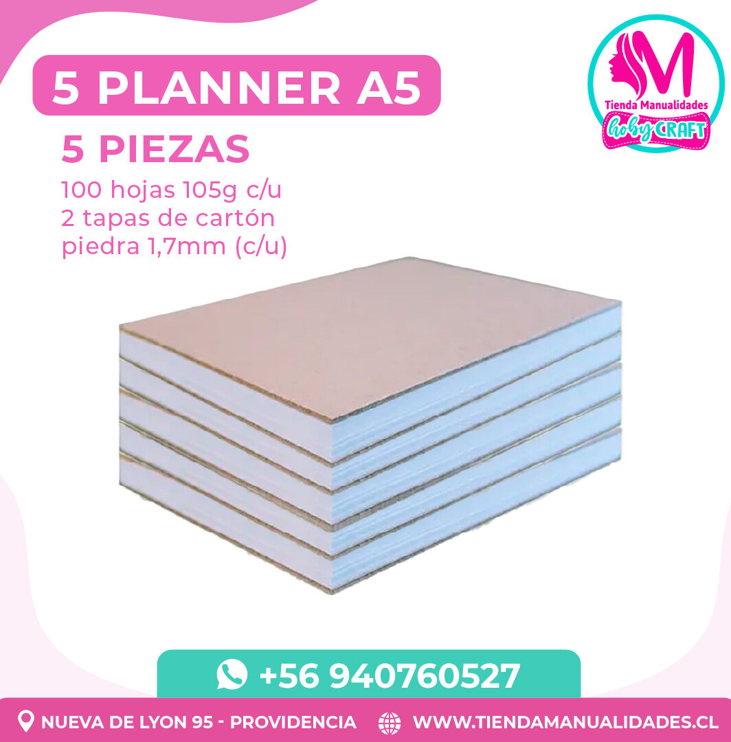 IE55 5 Planner Agenda para encuadernar A5 - Entrega inmediata