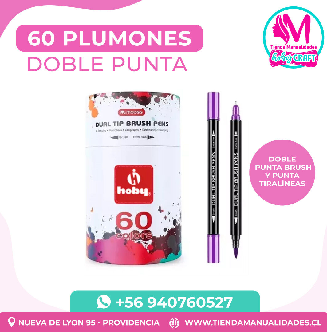 PM20 Plumones doble punta 60 unidades - Entrega inmediata