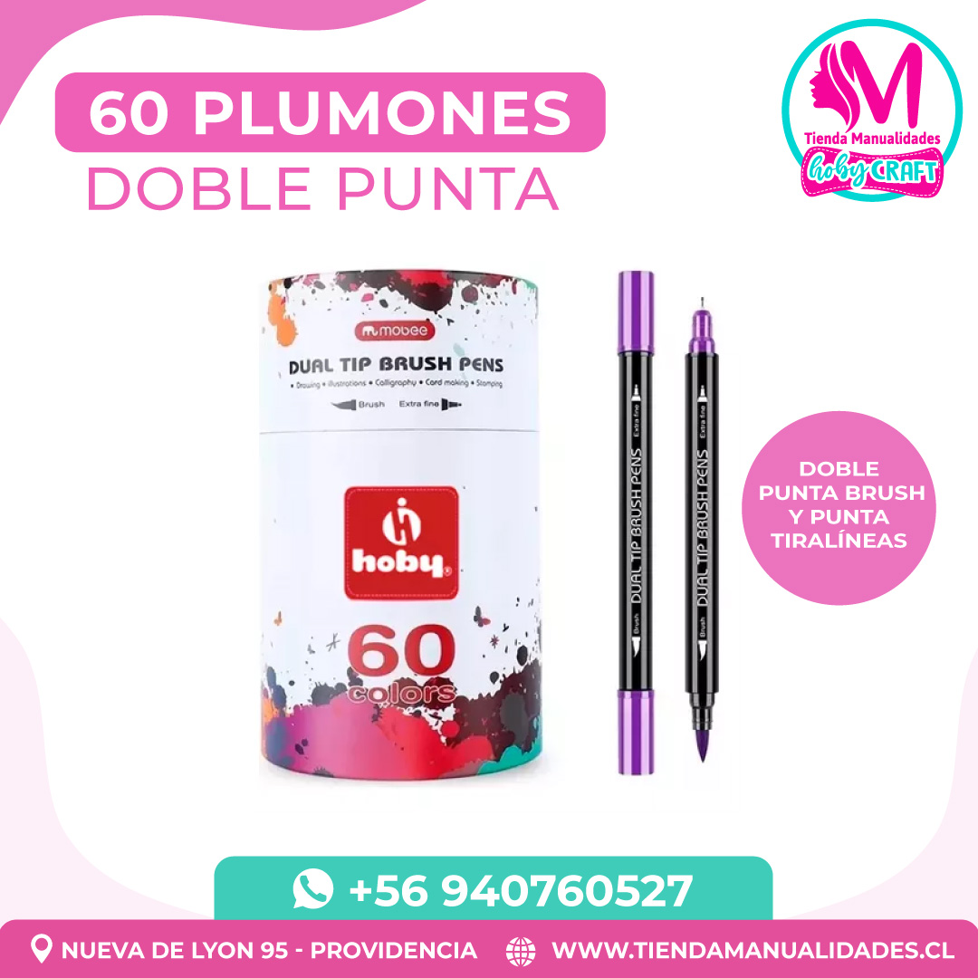 PM20 Plumones doble punta 60 unidades - Entrega inmediata