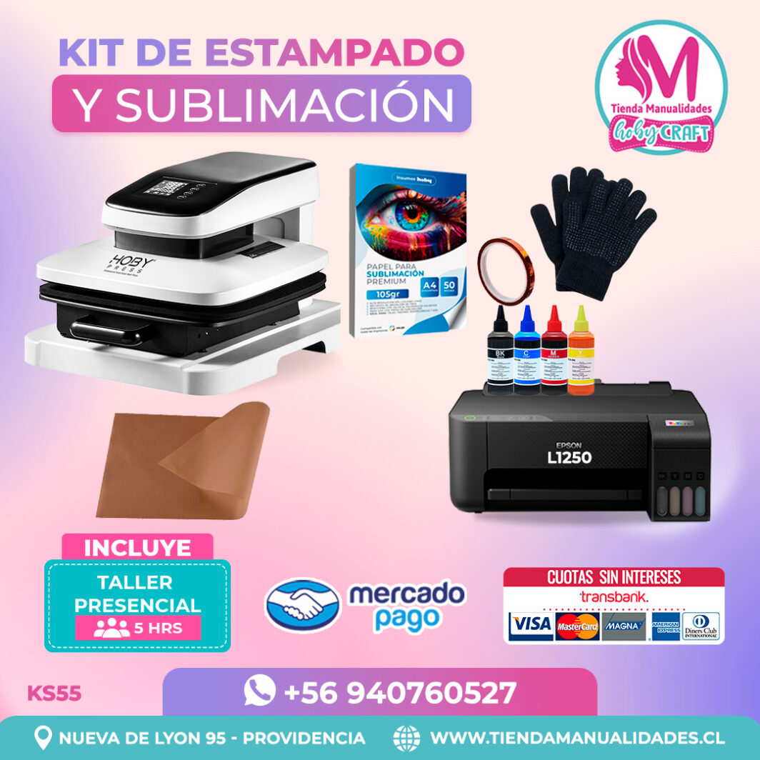 KS55 Kit Estampadora Automática 38x38cm HobyPress - Envío gratis