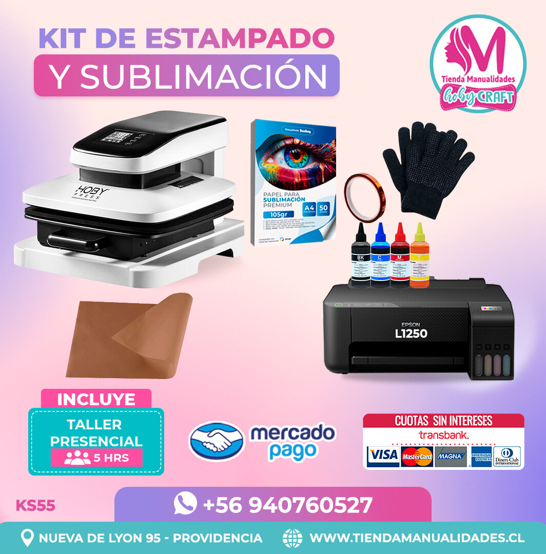 KS55 Kit Estampadora Automática 38x38cm HobyPress - Envío gratis
