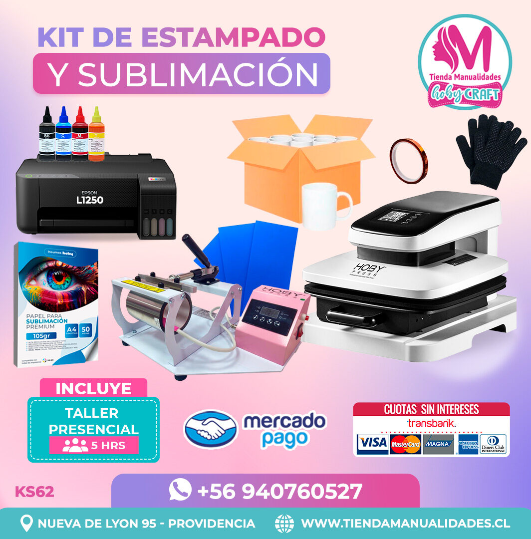 KS62 Kit Estampadora Automática 38x38cm HobyPress - Envío gratis