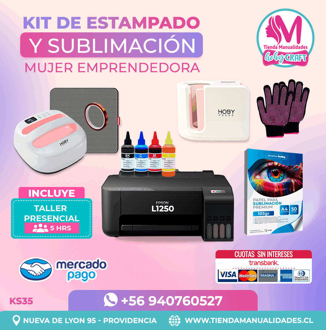 KS35 Kit Sublimación y Estampado - Entrega Inmediata