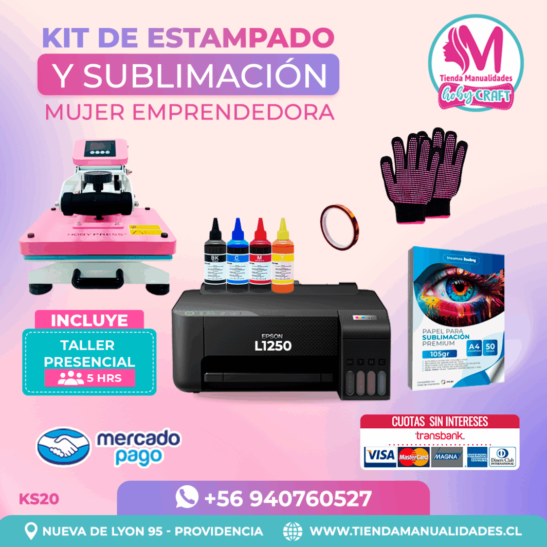 KS20 Kit Sublimación y Estampado - Entrega Inmediat
