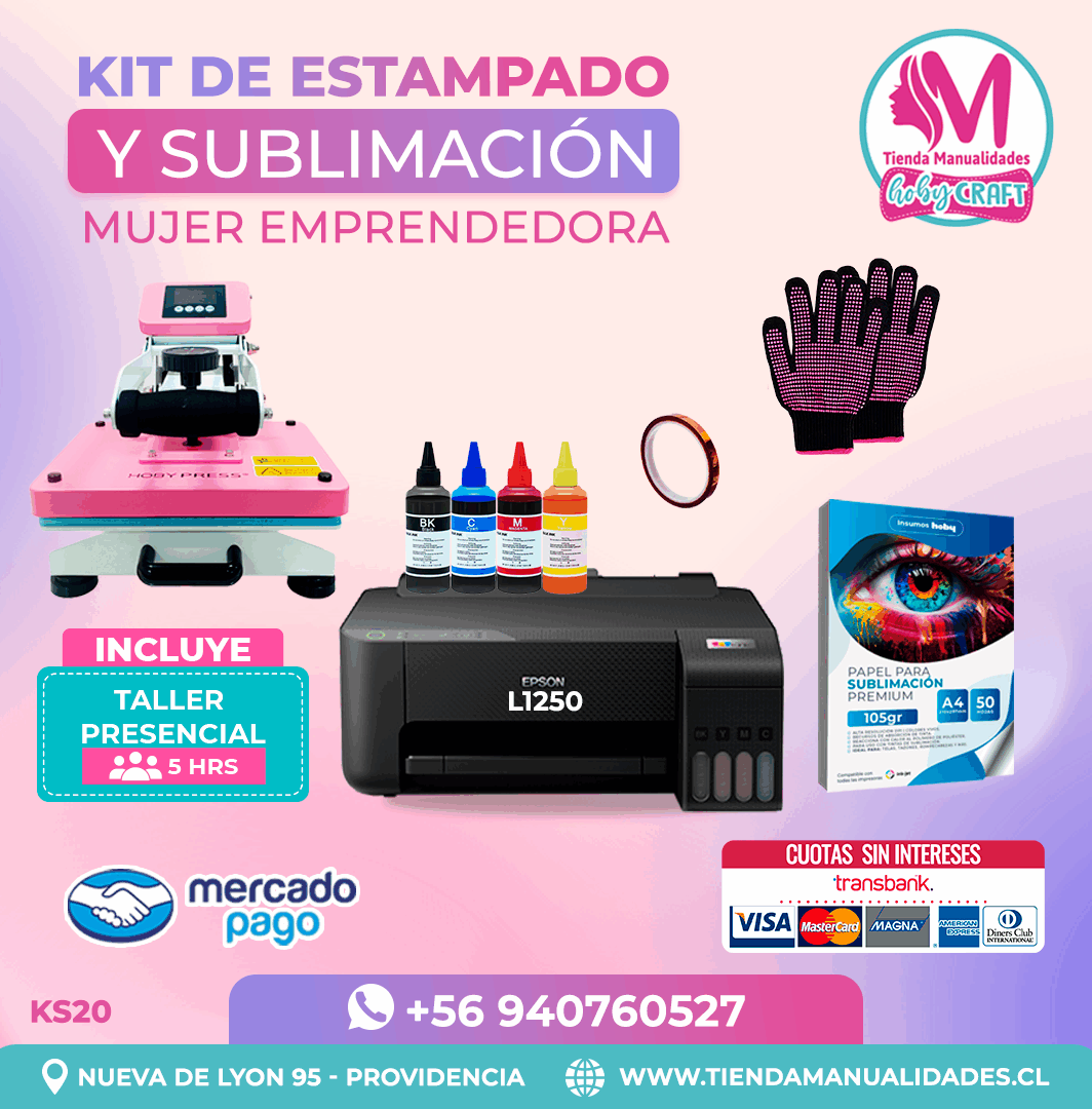 KS20 Kit Sublimación y Estampado - Entrega Inmediat