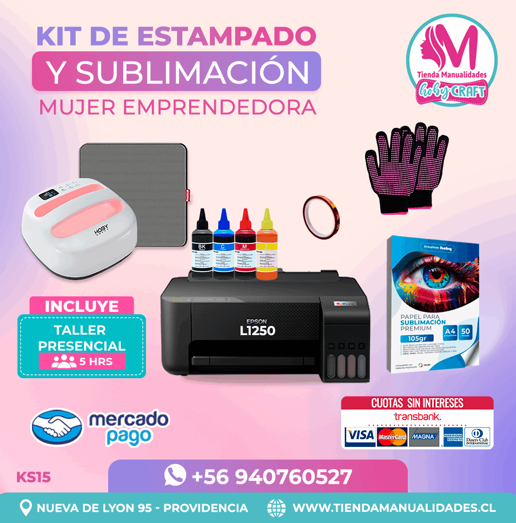 KS15 Kit Sublimación y Estampado - Entrega Inmediata