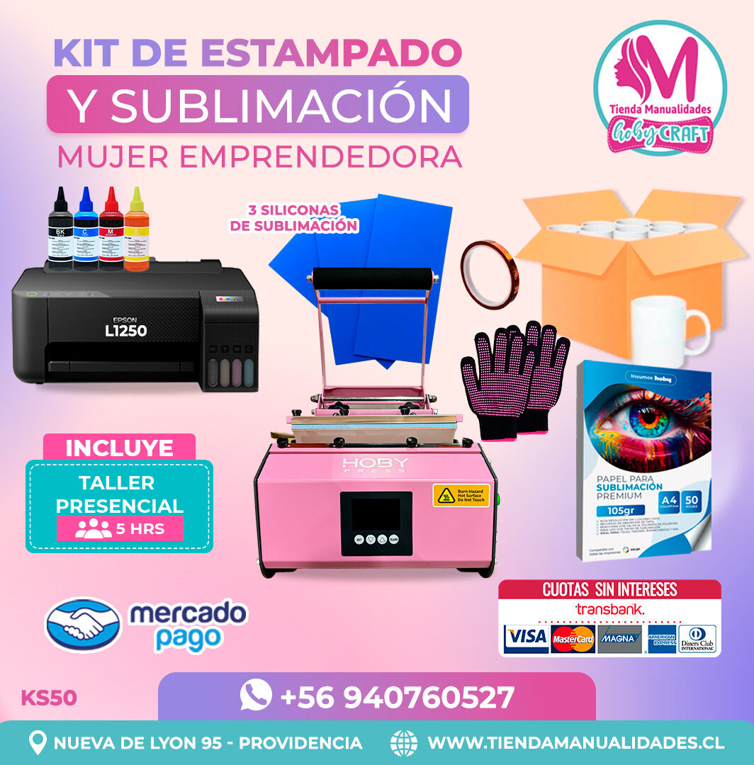 KS50 Kit Sublimación y Estampado - Entrega Inmediata