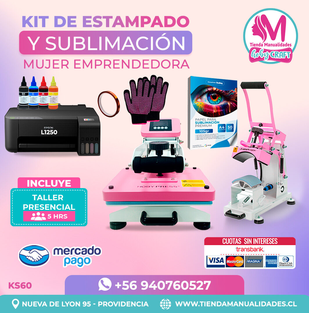 KS60 Kit Sublimación y Estampado - Entrega Inmediata